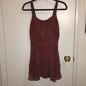 Urban Outfitters Red Printed Mini Dress